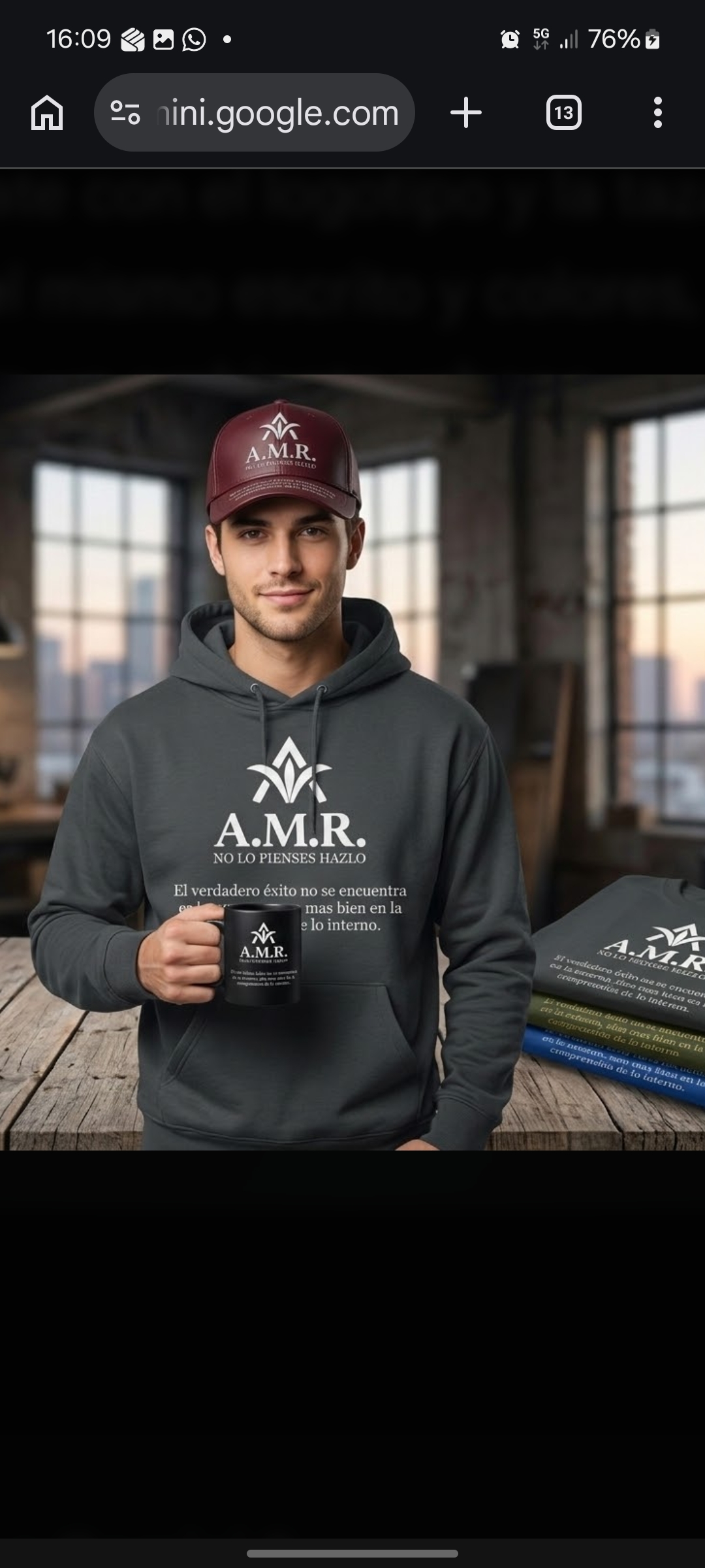 Tazas con mensaje A.M.R.